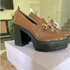 Brand new loafer heels  never worn with box / box is a little worn